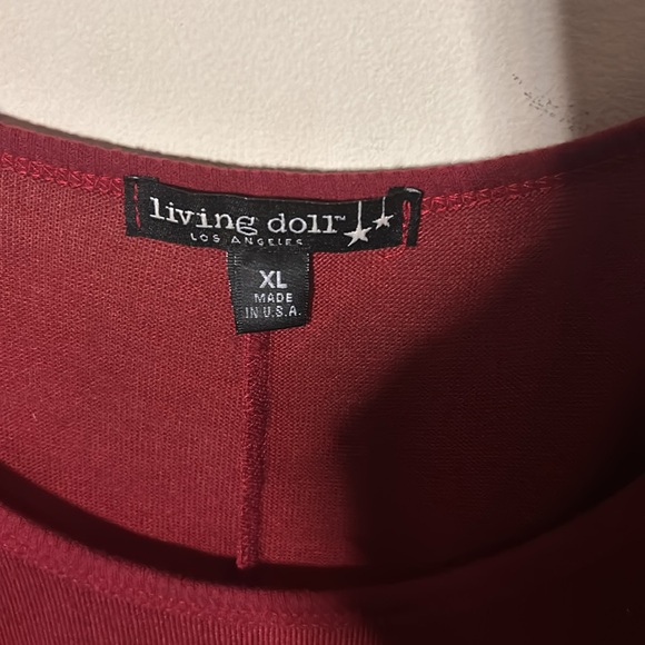 Red “geek” sweater by living doll - Picture 2 of 3